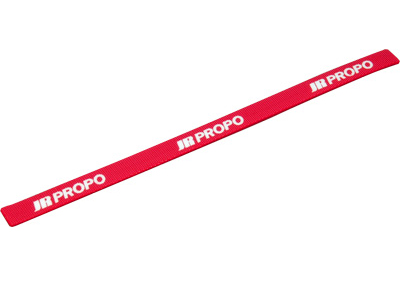 Velcroband 10x 200 mm rot JR Propo für Kreisel  2St.