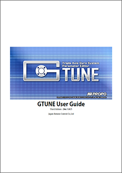Triple Axis Gyro System Parameter Editor GTUNE User Guide 2013