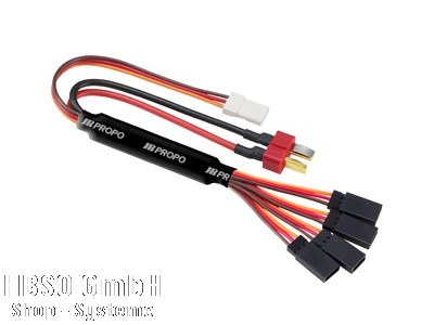 JR XBUS XB1-PH4 Kabel für 4 Servos mit sep.Stromkabel