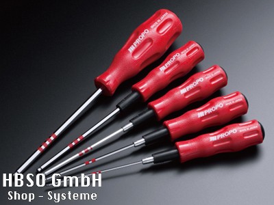 Ball ended hex driver set (screw holding)[For initial tightening