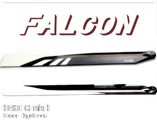 Falcon Hauptrotorblätter 555 CFK 1Paar