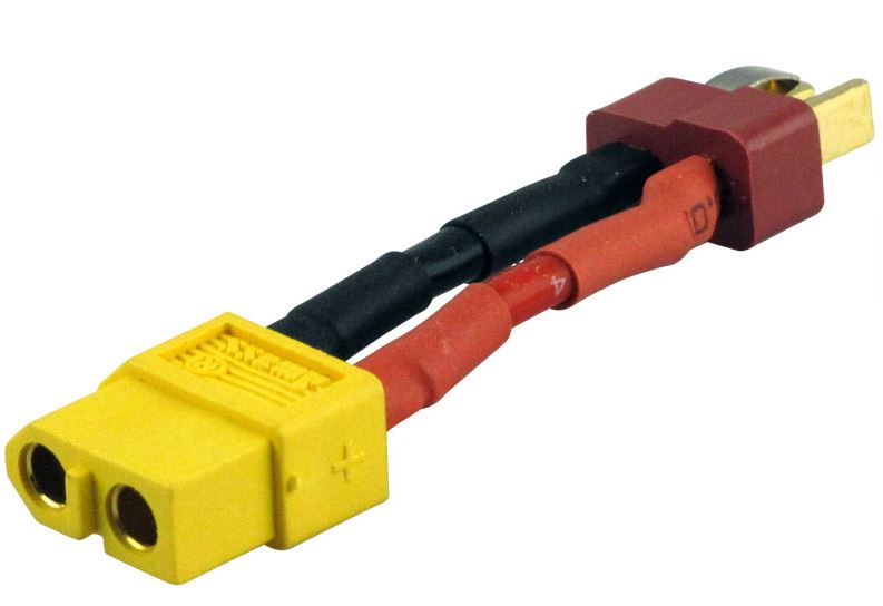 Adaptor • XT60-E • XT60 plug <=> E-flite EC3 socket • bulk