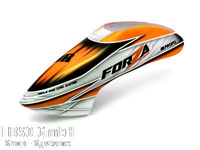 FORZA 450 EX GfK-Haube  weiss/orange/schwarz lackiert