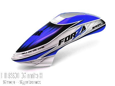 FORZA 450 EX GfK-haube  weiss/blau/schwarz lackiert