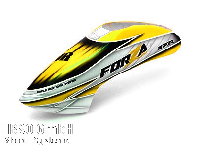 FORZA 450 EX GfK-Haube weiss/gelb/schwarz lackiert