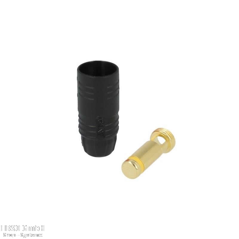 7 mm Anti-Blitz Goldsteckersystem AS150 - 150A - Stecker schwarz