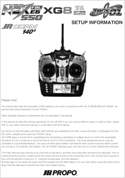 NEX E6-550 Radio Setup Information 2012